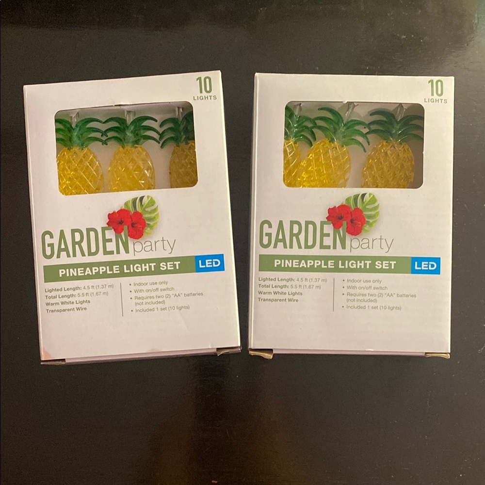 Pineapple LED Garden Light Set - Yellow